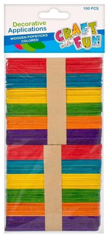 Ozdoba dekoracyjna drewniane patyczki kolor 100szt