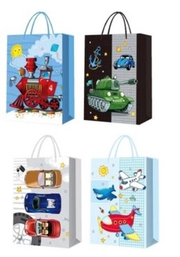 Torebka prezentowa L Pojazdy