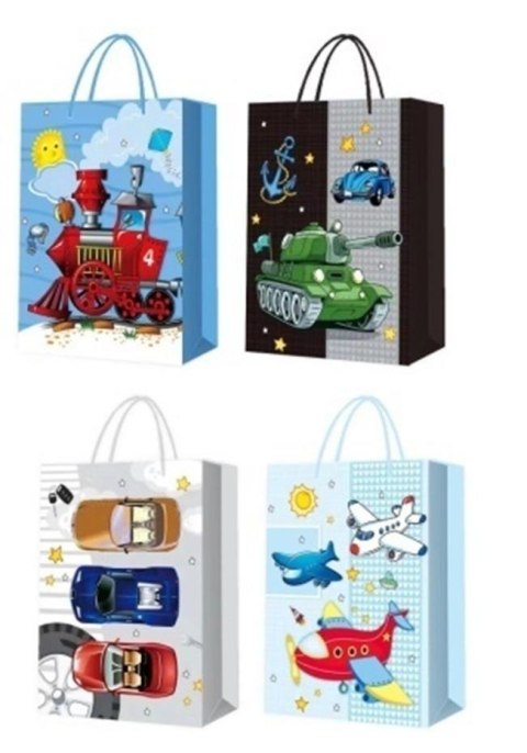 Torebka prezentowa L Pojazdy