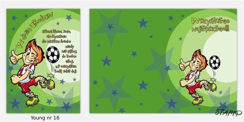 Karnet Young B6 + koperta wzór nr 016 Urodziny