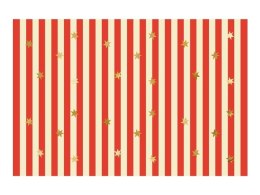 Obrus papierowy Pasy z gwiazdkami 180x120cm