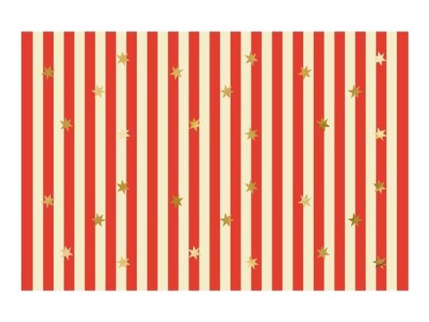 Obrus papierowy Pasy z gwiazdkami 180x120cm