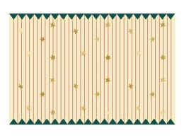 Obrus papierowy Pasy z gwiazdkami 180x120cm