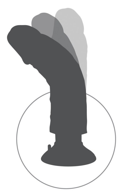 DILDO 8 VIBRATING COCK WITH BALLS 14-1879