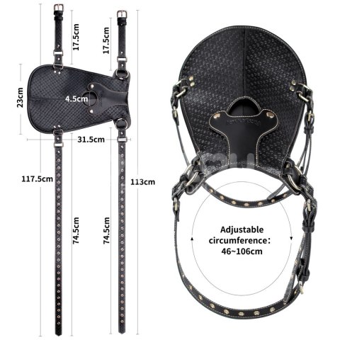 SIODŁO Z UCHWYTEM NA DILDO REBELLION REIGN 24-0508