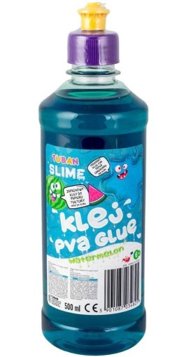 Klej zapach arbuza turkusowy PVA 500ml TUBAN