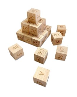 Klocki edukacyjne - Sylaby otwarte (duże litery)