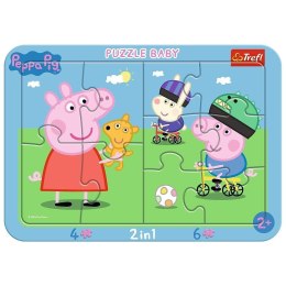 Puzzle ramkowe Baby - Wesoła świnka Peppa TREFL