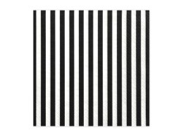 Serwetki Paski czarne 33x33cm 20szt