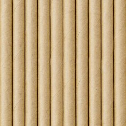 Słomki papierowe, kraft 19.5cm 10szt