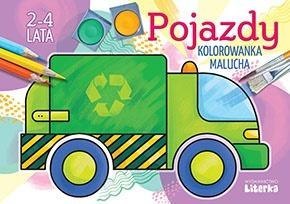 Pojazdy - kolorowanka malucha 2-4 lata