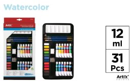 Farba akwarelowa z przyborami 31 elementów