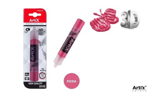 Farba strukturalna 3D fuksja 30ml