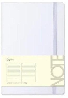 Notatnik A5 96 stron na gumkę biały