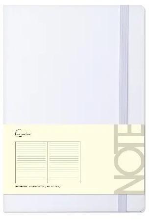 Notatnik A5 96 stron na gumkę biały