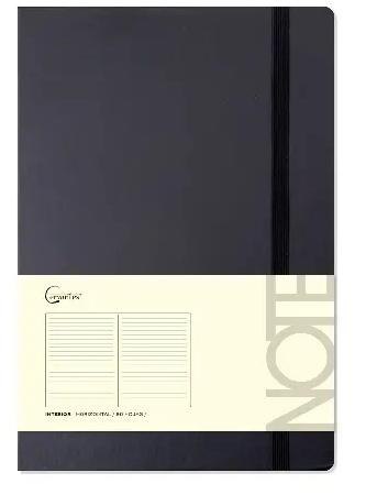 Notatnik A5 96 stron na gumkę czarny