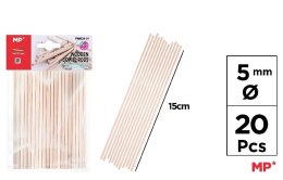 Patyczki drewniane 5mm 20szt