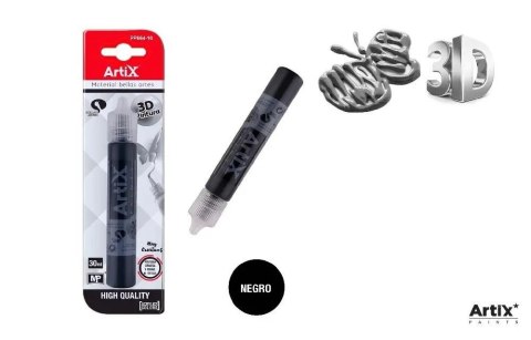 Farba strukturalna 3D czarny 30ml