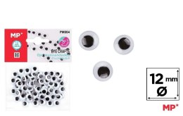 Oczy ruchome samoprzylepne 12mm