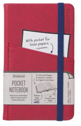 Bookaroo Notatnik Journal Pocket A6 - Bordowy