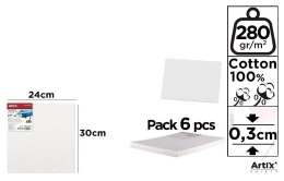 Tablica malarska 24x30x0,3cm 280G/m2 (6szt)