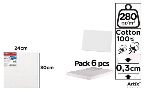 Tablica malarska 24x30x0,3cm 280G/m2 (6szt)