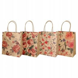 Torba prezentowa 21x25,5 papier brown craft mix