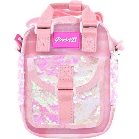 Torebka na ramię puffer jasny róż