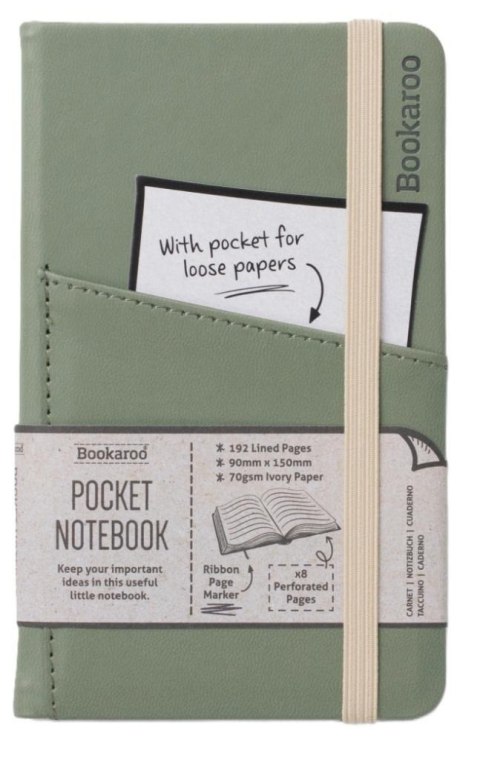 Bookaroo Notatnik Journal Pocket A6 - Zielony