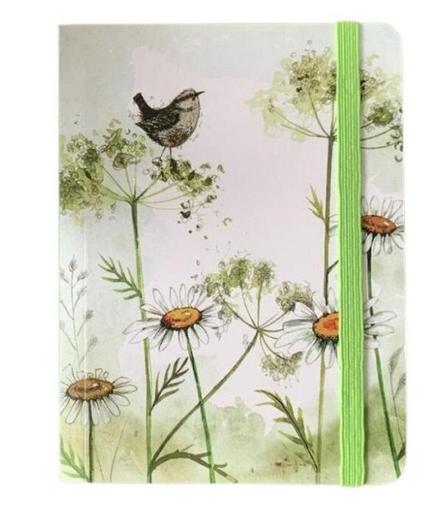 Notatnik z gumką A6 SCN31 Strzyżyk i stokrotki