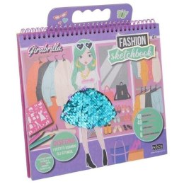 Szkicownik cekinowa moda