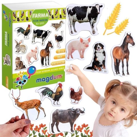 Zwierzęta na farmie - zestaw magnesów