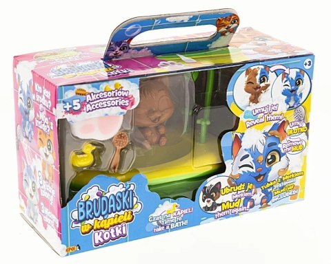 Brudaski w kąpieli Kotki - Puszek z wanną