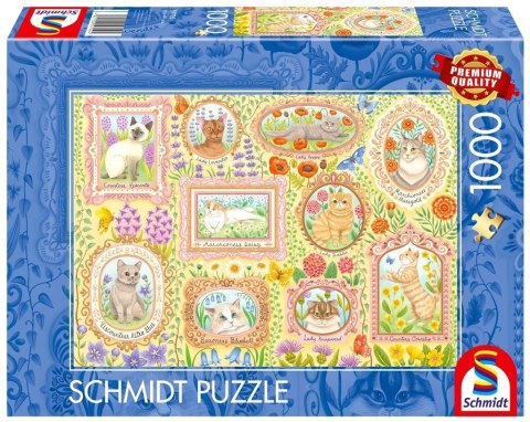 Puzzle PQ 1000 Portrety kociej socjety G3