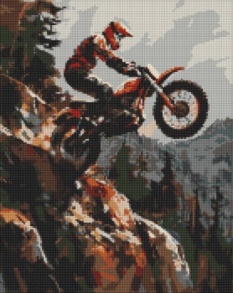 Diamentowa mozaika - Ekstremalny w górach 40x50cm