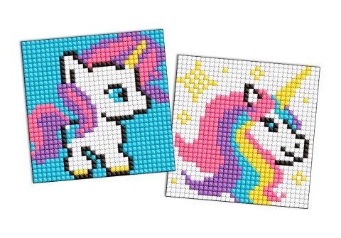 Diamentowa mozaika Kids naklejka - Jednorożec 9x9