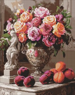 Diamentowa mozaika - Wykwintne róże 40x50cm