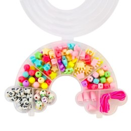 Zestaw koralików do tworzenia bransoletek Tęcza