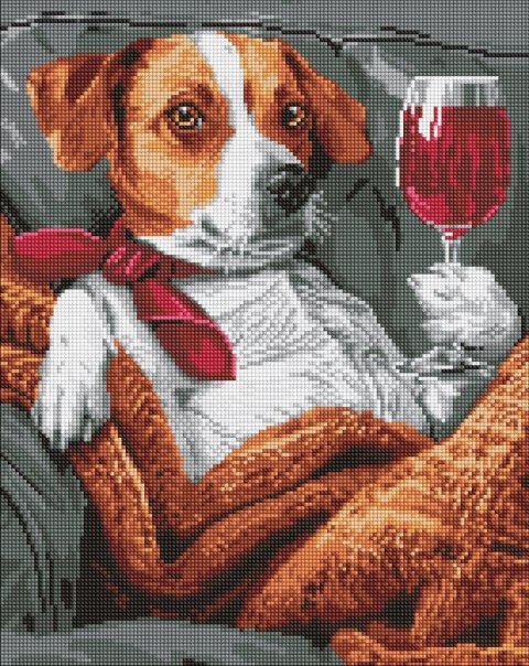 Diamentowa mozaika - Puszysty degustator 40x50cm