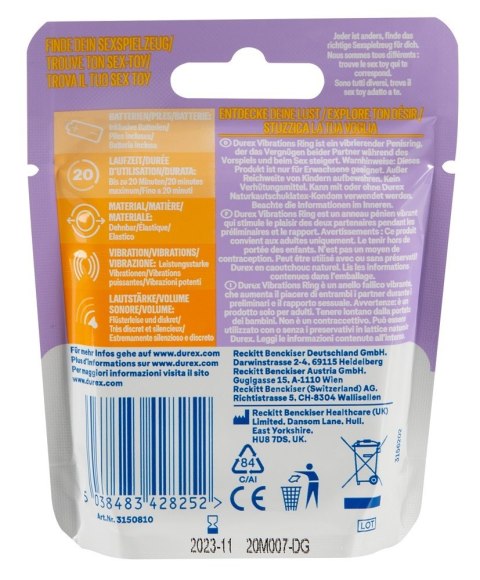 PIERŚCIEŃ DUREX PLAY VIBRATIONS 13-2061