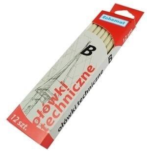 Ołówek techniczny B (12szt)