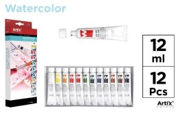 Farba akwarelowa 12ml 12 kolorów