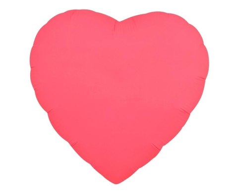 Balon foliowy Serce fluor czerwony 46cm