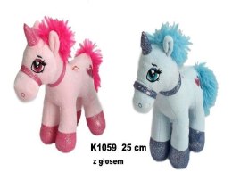 Jednorożec z głosem 25cm MIX