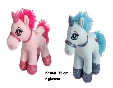 Jednorożec z głosem 32cm MIX