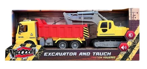 Koparka i ciężarówka VROOM