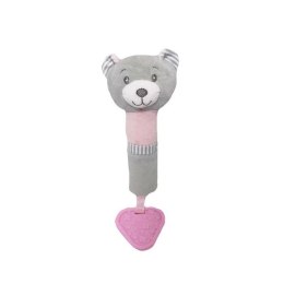 Zabawka z dźwiękiem miś różowy 17cm