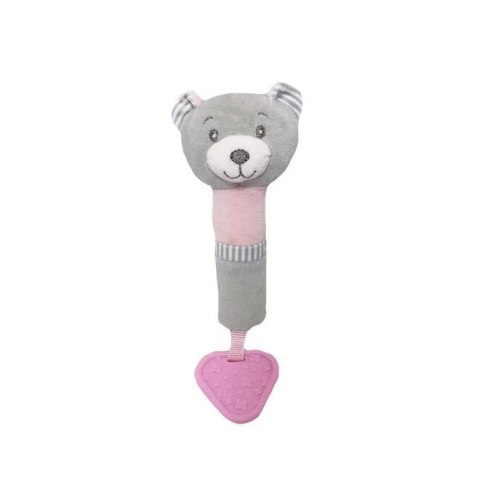 Zabawka z dźwiękiem miś różowy 17cm