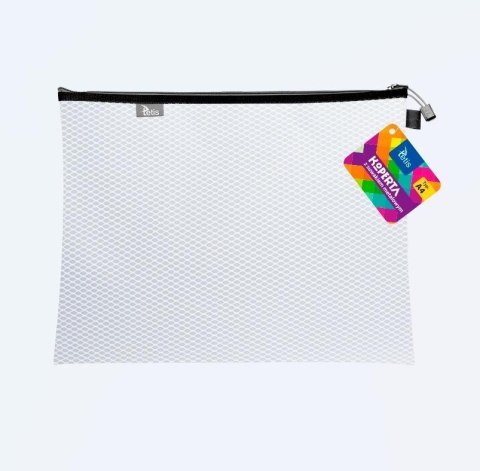 Koperta A4 z suwakiem metalalowym biała