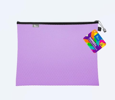 Koperta A4 z suwakiem metalalowym fioletowa